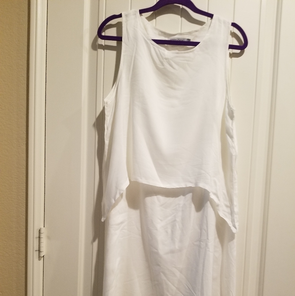 White Sleeveless Dress